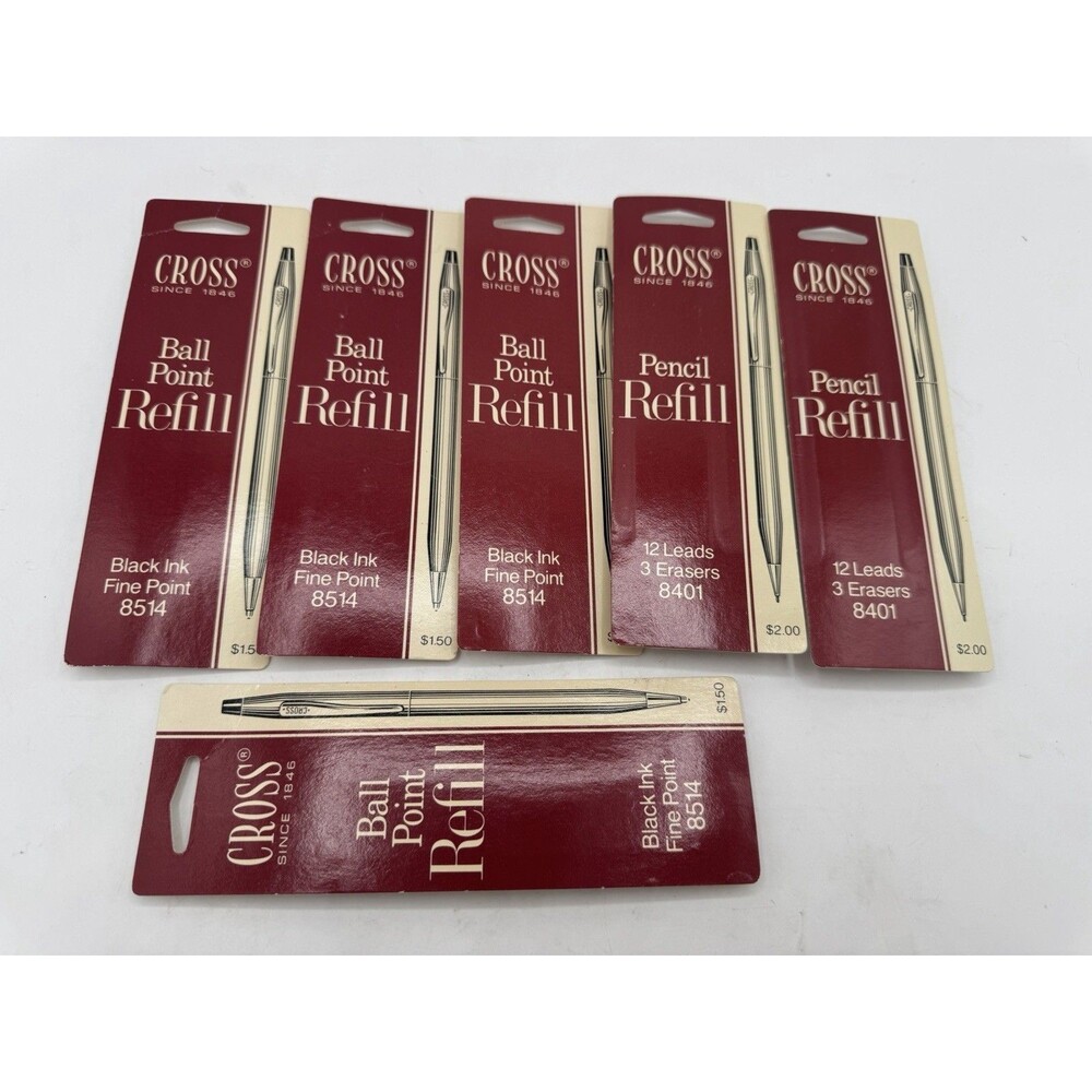 Vintage Genuine Cross Pen Ball-point Black Medium Refill 8513 Factory Sealed